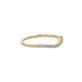 Pave Curved Half Eternity Band