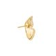 Stone and Strand 14K Yellow Gold Pave Diamond Butterfly Wings Earrings Rear image