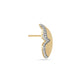 Stone and Strand 14K Yellow Gold Pave Diamond Butterfly Wings Earrings Side image