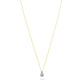 Stone and Strand 14K Yellow Gold Pave Diamond Droplet Necklace Image