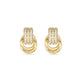 Stone and Strand 14K Yellow Gold Pave Diamond Forme Knot Studs Front Image