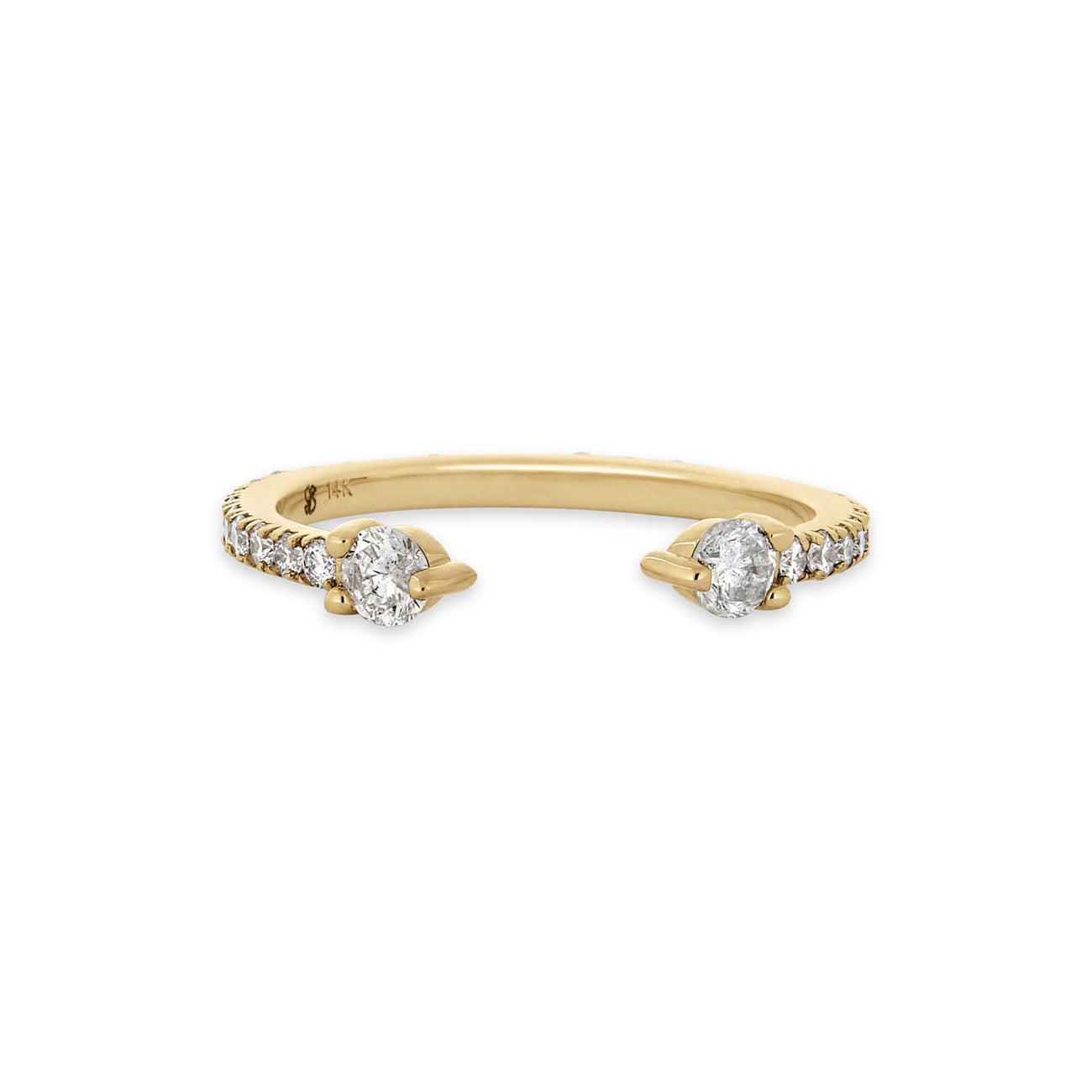 Pavé Diamond Pinch Ring – STONE AND STRAND