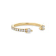 Stone and Strand 14K Yellow Gold Perfect Pear Pinch Ring Side Image