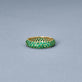 Stone and Strand 14K Yellow Gold Pave Emerald Cigar Band Editorial Image