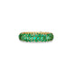 Stone and Strand 14K Yellow Gold Pave Emerald Cigar Band Front Image