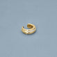 Stone and Strand 14K Yellow Gold Pave Knife Edge Ear Cuff Editorial Image