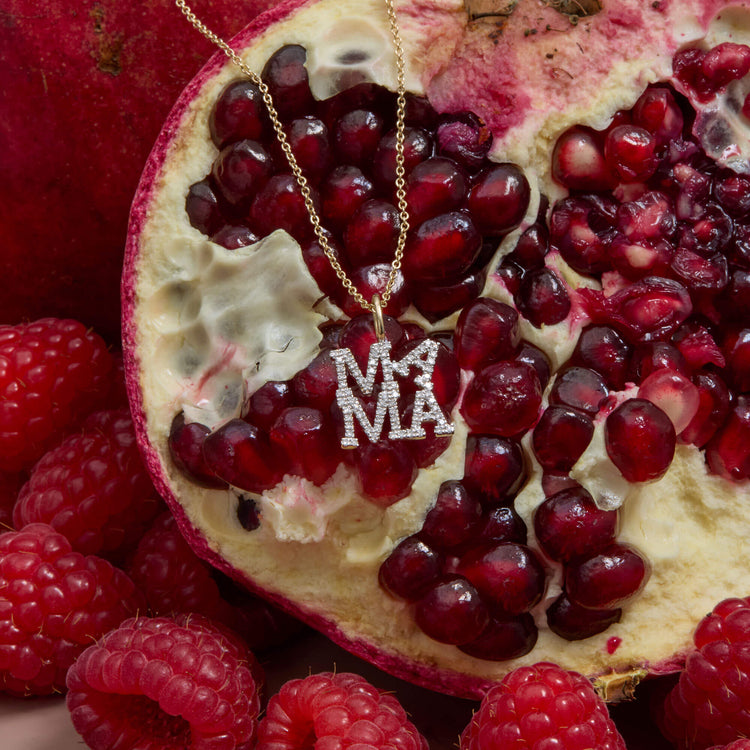 Still life image of Pave Mama Love Necklace