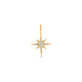 Stone and Strand 14K Yellow Gold Pave Northern Star Charm Front Image