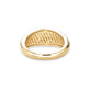 Stone and Strand 10K Yellow Gold Pave Pistachio Dome Ring Rear Image