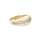 Stone and Strand 10K Yellow Gold Pave Pistachio Dome Ring Side Image