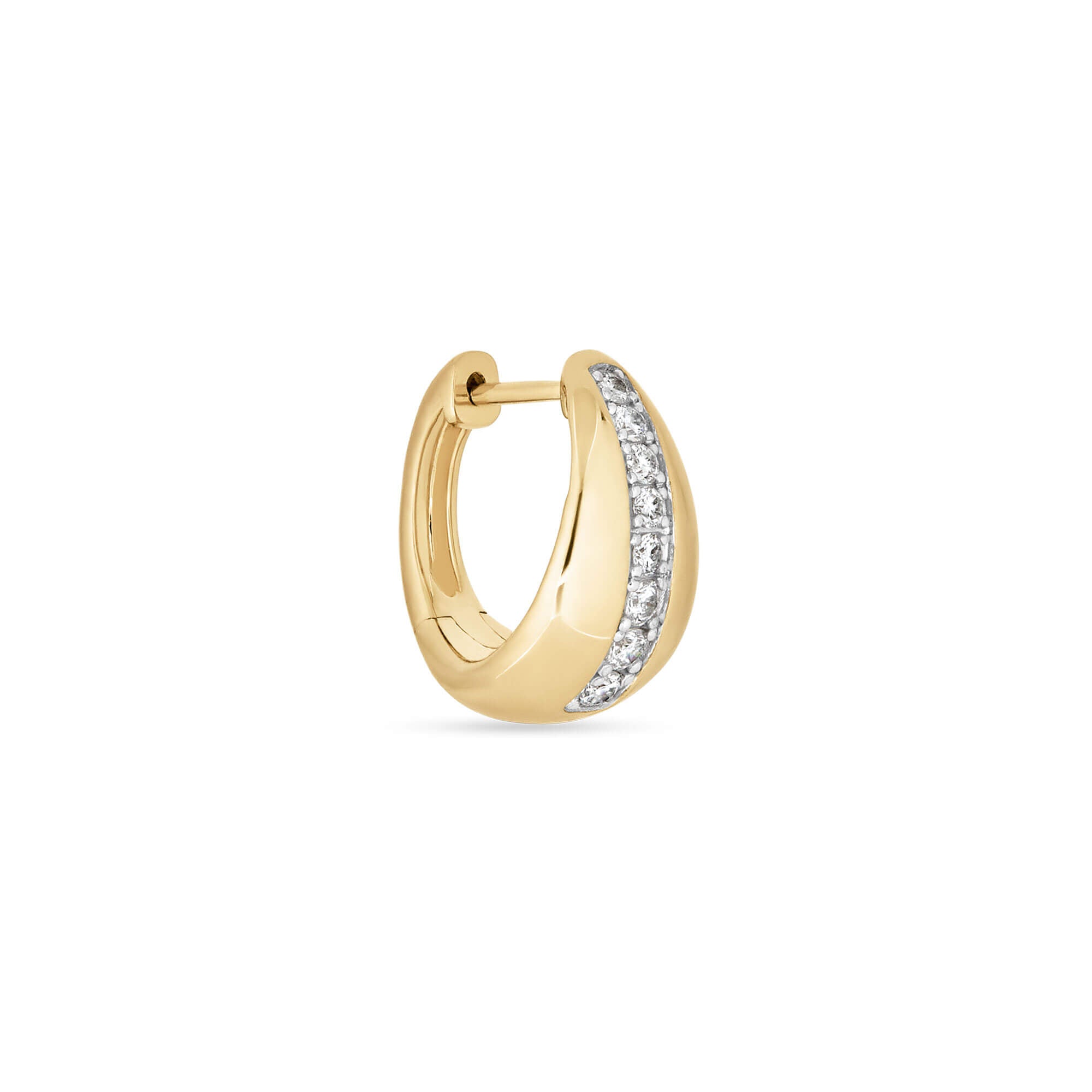 【 SHASHI 】Cosmo Huggies シンプル ゴールド ハギーピアス 14K Gold Plated Sterling Silver Cosmo Huggies by SHASHI