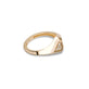 Stone and Strand 14K Yellow Gold Pave Shield Signet Ring Side Image