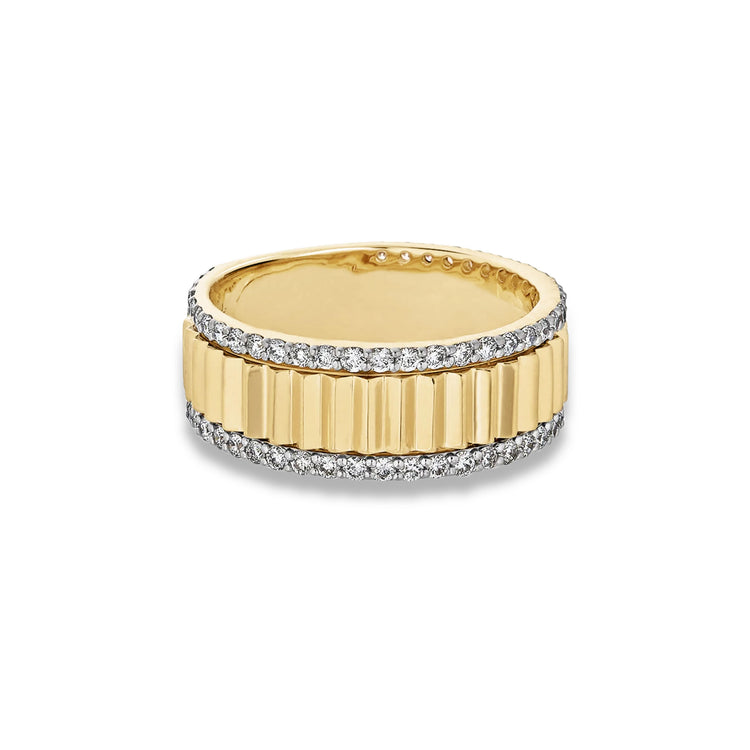 Stone and Strand 14K Yellow Gold Pave Whitney Diamond Ring Side Image