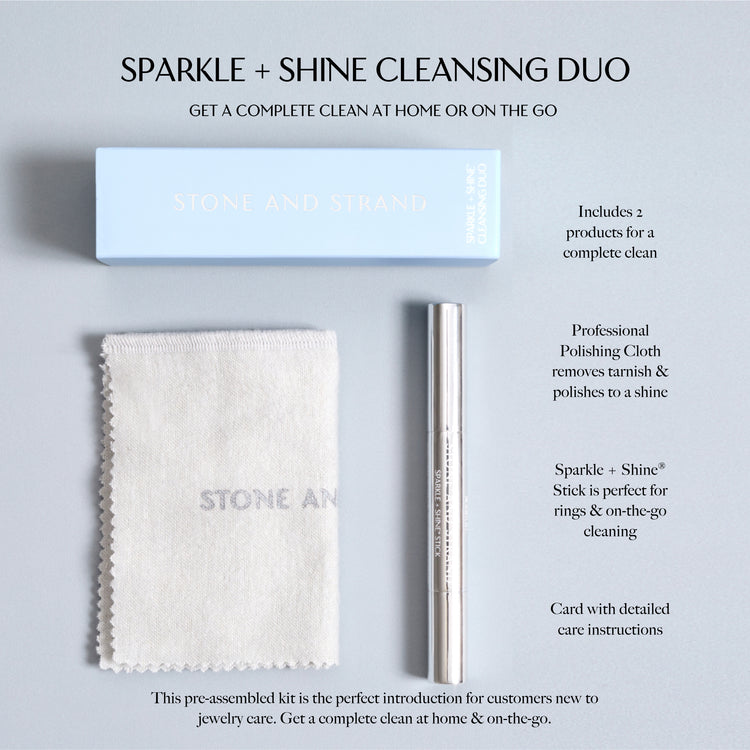 Image of Stone and Strand Jewelry Sparkle Pen, Cloth and Case