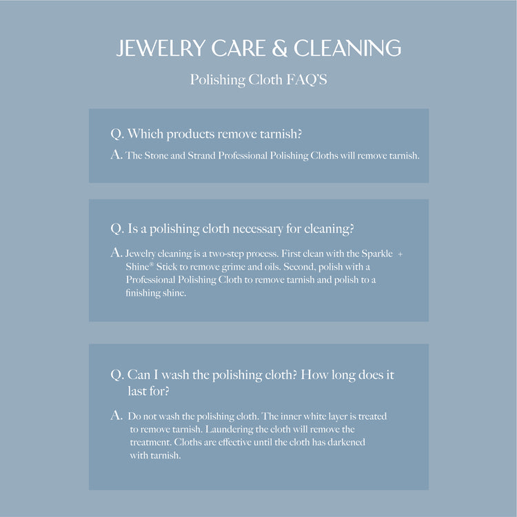 Image of Stone and Strand Jewelry Care & Cleaning FAQ's