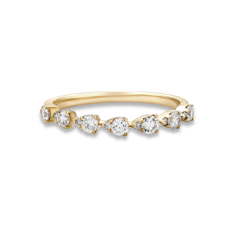 Perfect Pear Diamond Band