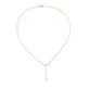 Stone and Strand 14K Yellow Gold Perfect Pear Diamond Lariat Necklace Front Image