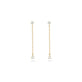 Stone and Strand 14K Yellow Gold Perfect Pear Diamond Line Earrings Front Image