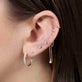 Image of 14K Yellow Gold Perfect Pear Diamond Threader Earrings with Stone and Strand Earrings