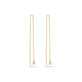 Stone and Strand 14K Yellow Gold Perfect Pear Diamond Threader Earrings Front Image