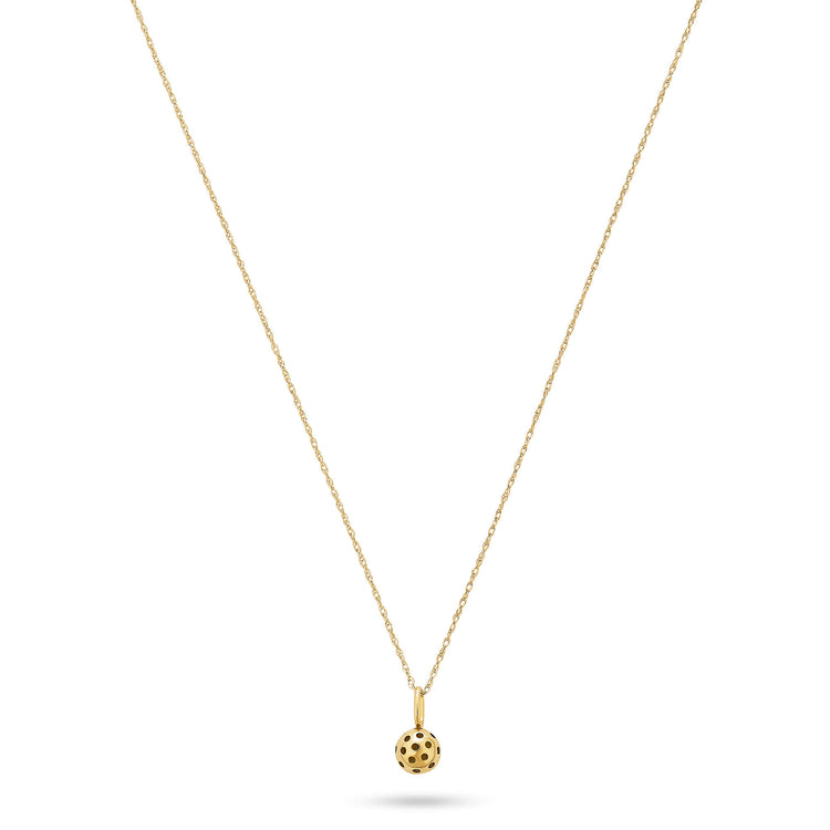 Stone and Strand 10K Yellow Gold Pickle Baller Necklace Front Image