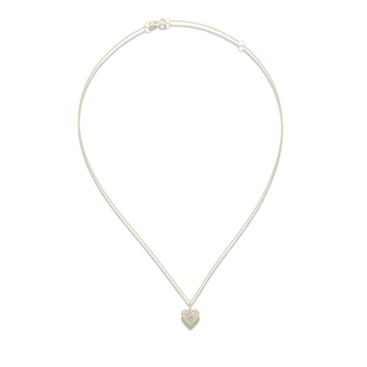 Stone and Strand 14K Yellow Gold Piece Of My Heart Sparkle Necklace Front Image
