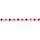 Stone and Strand 10K Yellow Gold Pink Power Pink Sapphire and Ruby Bubble Bracelet Close Up Image