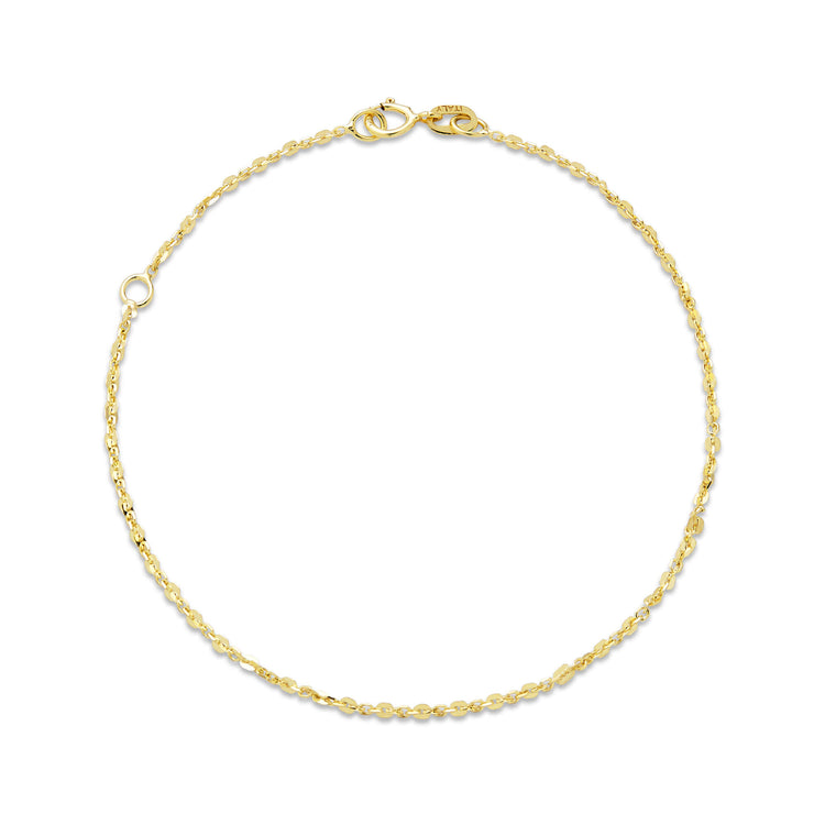 Stone and Strand 14K Yellow Gold Pivot by Stone and Strand Smashed Rolo Chain Front Image