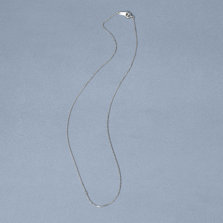 Stone and Strand Platinum Diamond Cut Cable Chain Editorial Image