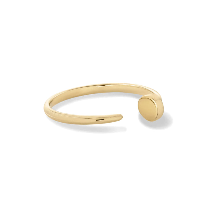Stone and Strand 14K Yellow Gold Prince Ring Side Image