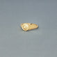 Stone and Strand 14K Yellow Gold Puff Puff Button Initial Ring Editorial Image