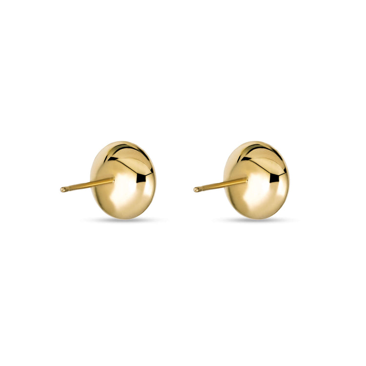 Stone and Strand 10K Yellow Gold Medium Puffed Dome Studs Rear Image