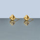 Stone and Strand 14K Yellow Gold Puffed Knot Studs Editorial Image