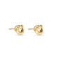 Stone and Strand 14K Yellow Gold Puffed Knot Studs Rear Image