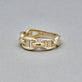 Stone and Strand 14K Yellow Gold Puffed Maritime Ring Editorial Image