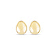 Stone and Strand 14K Yellow Gold Puffed Ovo Studs Front Image