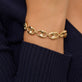 Image of 14K Yellow Gold Puffed XL Maritime Bracelet on Models Arm