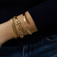 Image of 14K Yellow Gold Puffed XL Maritime Bracelet with Stone and Strand Bracelets