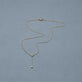 Image of Perfect Pear Diamond Lariat Necklace Editorial