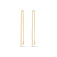 Image of Perfect Pear Diamond Threader Earrings Pair