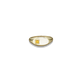 Stone and Strand 10K Yellow Gold Personalized Birthstone Signet Ring with Citrine Front Image