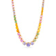 Stone and Strand 10K Yellow Gold Rainbow Bright Tennis Necklace Close Up Image