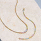 Still life image of Rainbow Bright Tennis Necklace with Stone and Strand solid gold jewelry
