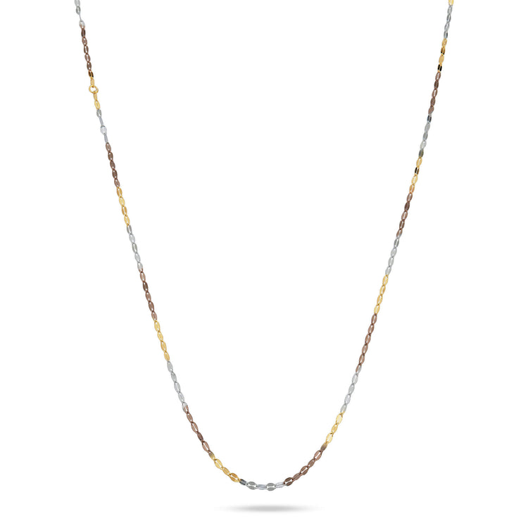 Stone and Strand 10K Gold Rainbow Chain Choker Image
