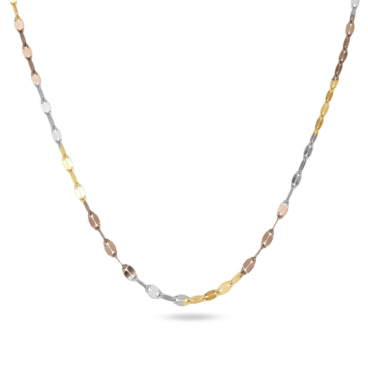 Stone and Strand 10K Gold Rainbow Chain Choker Front Image
