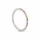 Rainbow Sapphire Pave Eternity Band