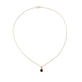 Stone and Strand 10K Yellow Gold Red Studio Garnet Charm Necklace Full Image
