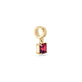 Stone and Strand 10K Yellow Gold Red Studio Garnet Charm Side Image