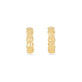 Stone and Strand 14K Yellow Gold Resort Gold Bamboo Hoops Front Image