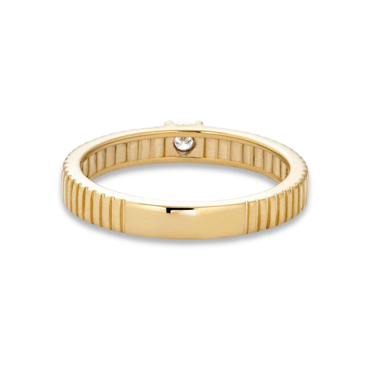 Stone and Strand 10K Yellow Gold Dainty Diamond Pirouette Band Rear Image
